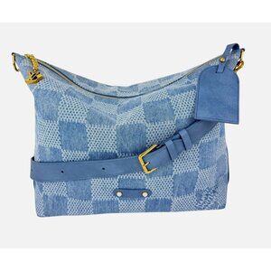 Louis Vuitton Damier Denim Vagabond hobo Handbag